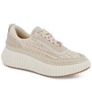 Dolce Vita Beige Woven Sneakers
